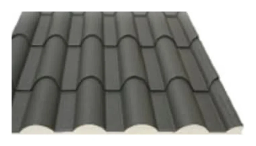 Render 3D de Panel sándwich Fertelha — Gris (FERTELHA-GRIS)