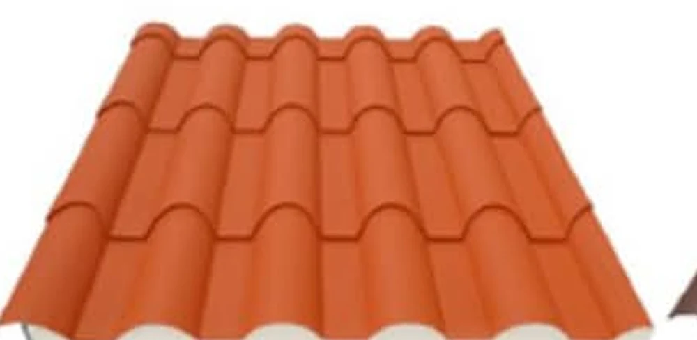 Render 3D de Panel sándwich Fertelha — Terracota (FERTELHA-TERRACOTA)