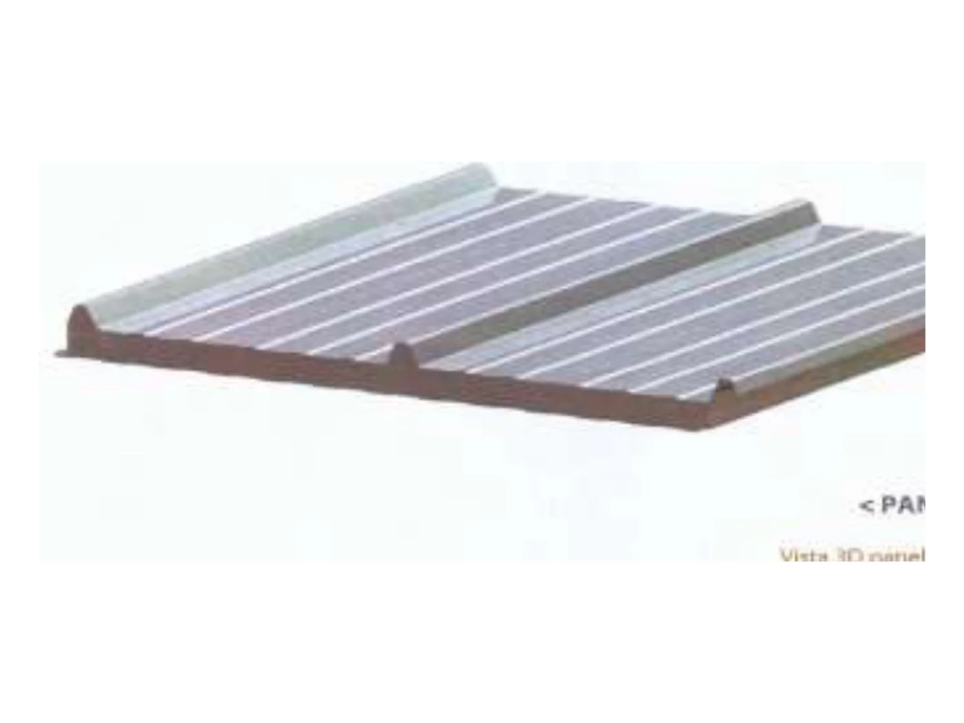 Render 3D de Panel sándwich FP-PC-3-1000 (FP-PC-3-1000)
