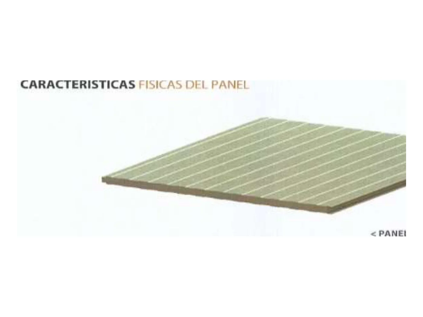 Render 3D de Panel sándwich FP-PF-NERV-FN-1000 (FP-PF-NERV-FN-1000)