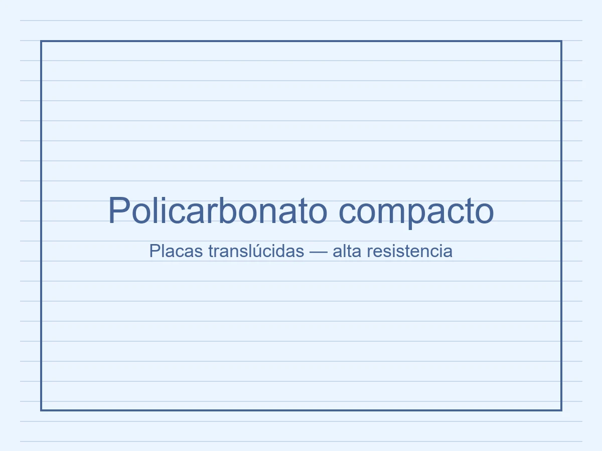 Render 3D de Placa de policarbonato compacto (PC-COMPACTO)